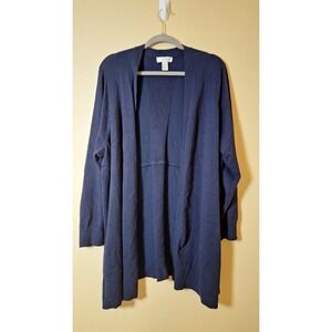 Cj Banks ‎ Cardigan Navy 3X Office Cause Career Business Closet Staple